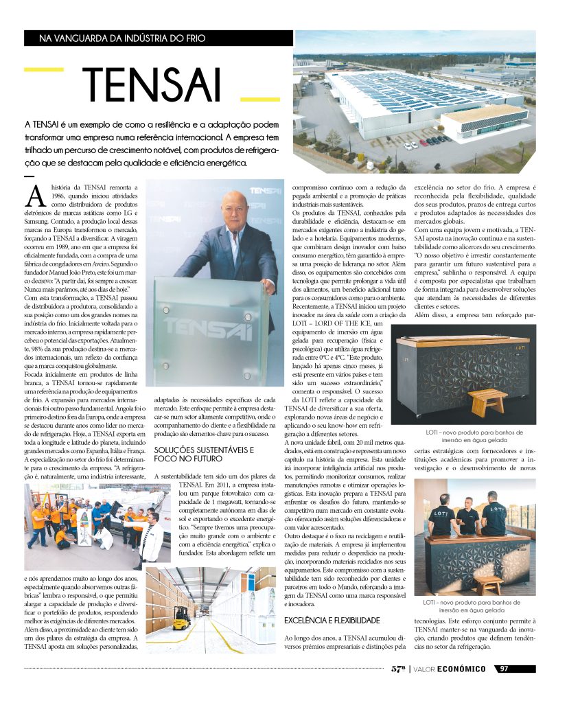 ECONOMIC VALUE TENSAI INDUSTRY MANUEL JOÃO PRETO INTERVIEW